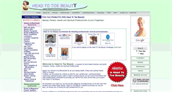 Desktop Screenshot of headtotoebeauty.co.uk