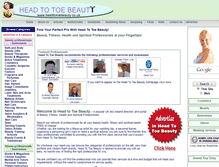 Tablet Screenshot of headtotoebeauty.co.uk
